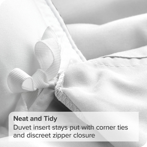 Bare Home Duvet Cover and Sham Set - Premium 1800 Ultra-Soft Brushed Microfiber - Hypoallergenic, Easy Care, Wrinkle Resistant - Oversized King, White