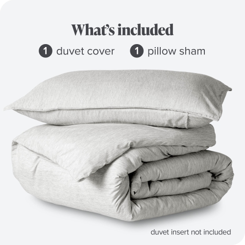 Bare Home Duvet Cover and Sham Set - Premium 1800 Ultra-Soft Brushed Microfiber - Hypoallergenic, Easy Care, Wrinkle Resistant - Twin/Twin XL,