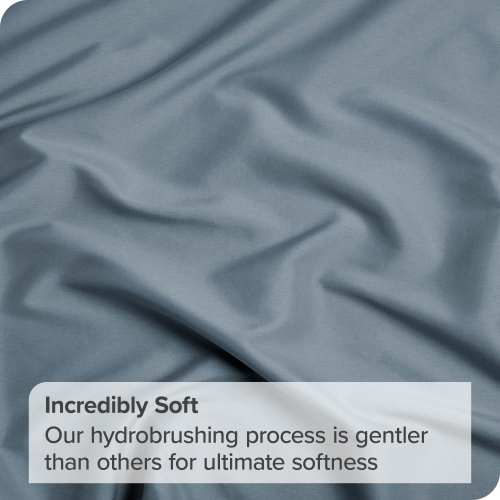 Bare Home Fitted Bottom Sheet - Premium 1800 Ultra-Soft Wrinkle Resistant Microfiber - Hypoallergenic - Deep Pocket - Twin XL, Coronet Blue