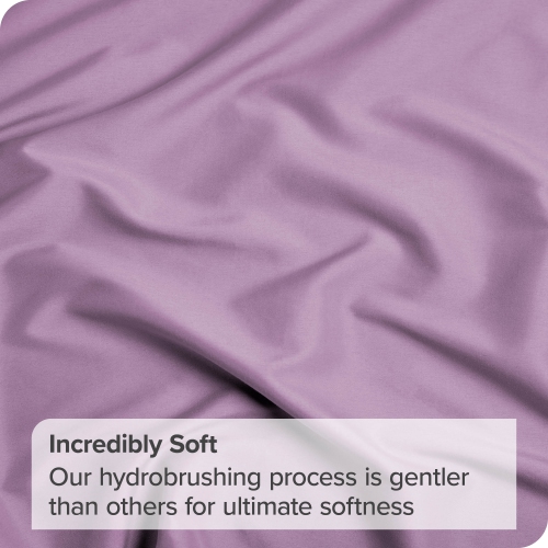 Bare Home Fitted Bottom Sheet - Premium 1800 Ultra-Soft Wrinkle Resistant Microfiber - Hypoallergenic - Deep Pocket - Twin, Lavender