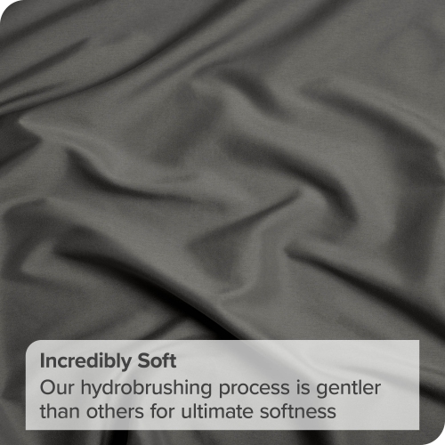 Bare Home Fitted Bottom Sheet - Premium 1800 Ultra-Soft Wrinkle Resistant Microfiber - Hypoallergenic - Deep Pocket - Queen, Grey