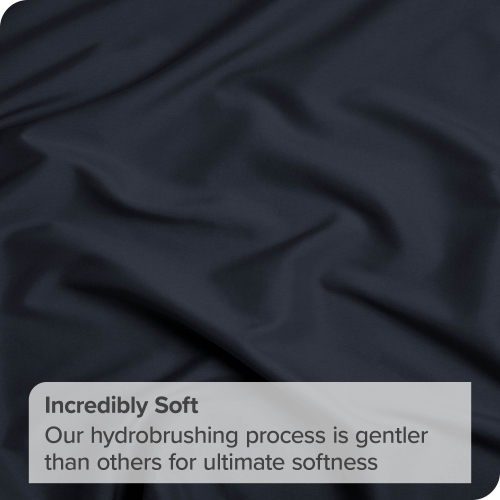 Bare Home Fitted Bottom Sheet - Premium 1800 Ultra-Soft Wrinkle Resistant Microfiber - Hypoallergenic - Deep Pocket - Full, Midnight Blue