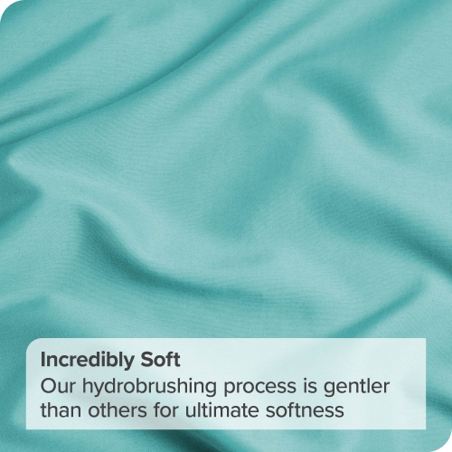 Bare Home Premium 1800 Ultra-Soft Microfiber Pillowcase Set - Double Brushed - Hypoallergenic - Wrinkle Resistant - Standard, Aqua