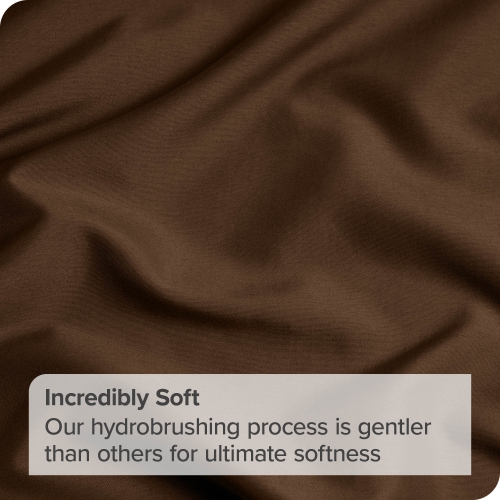 Bare Home Premium 1800 Ultra-Soft Microfiber Pillowcase Set - Double Brushed - Hypoallergenic - Wrinkle Resistant - King, Cocoa