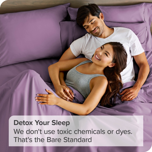 Bare Home Premium 1800 Ultra-Soft Microfiber Pillowcase Set - Double Brushed - Hypoallergenic - Wrinkle Resistant - Standard, Lavender