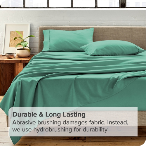 Bare Home Premium 1800 Ultra-Soft Microfiber Pillowcase Set - Double Brushed - Hypoallergenic - Wrinkle Resistant - Standard, Turquoise