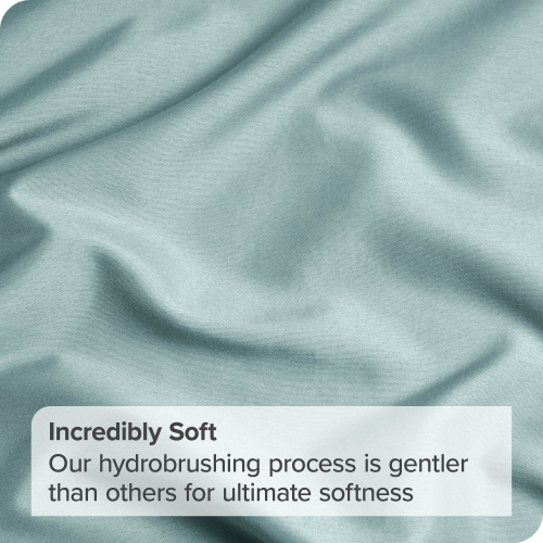 ENS. De taies d’oreiller en microfibre ultradouce 1800 de Bare Home - double brossé - Hypoallergénique - résistant aux plis - très grand lit, bleu