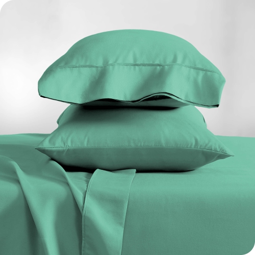 Bare Home Premium 1800 Ultra-Soft Microfiber Pillowcase Set - Double Brushed - Hypoallergenic - Wrinkle Resistant - King, Turquoise