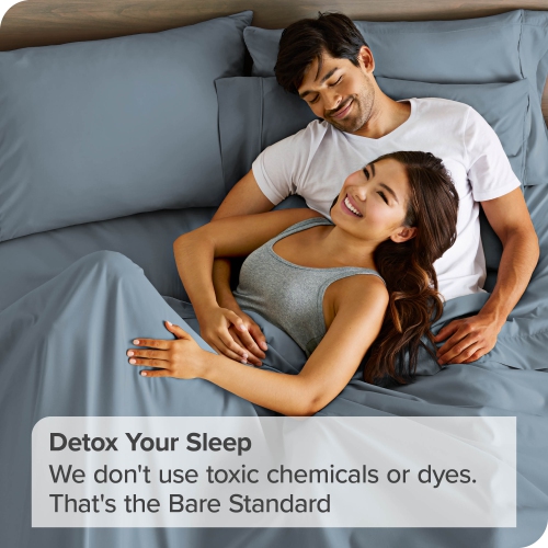 Bare Home Premium 1800 Ultra-Soft Microfiber Pillowcase Set - Double Brushed - Hypoallergenic - Wrinkle Resistant - King, Coronet Blue