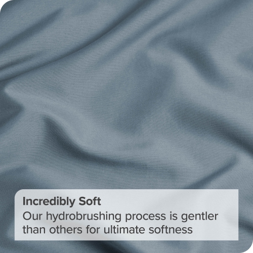 Bare Home Premium 1800 Ultra-Soft Microfiber Pillowcase Set - Double Brushed - Hypoallergenic - Wrinkle Resistant - King, Coronet Blue