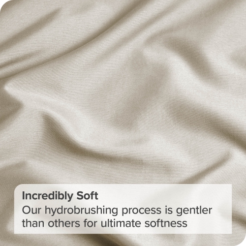 Bare Home Premium 1800 Ultra-Soft Microfiber Pillowcase Set - Double Brushed - Hypoallergenic - Wrinkle Resistant - Standard, Sand