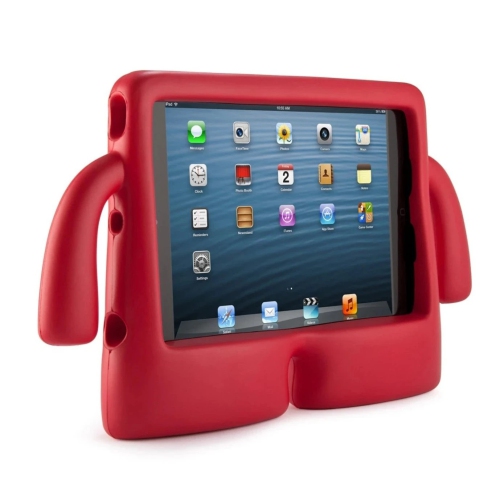 3D Silicone Shockproof Child Kids Stand Cover Case for iPad Pro 11" 1st 2nd 3rd Gen, Air 4 5 4th 5th Gen, Red