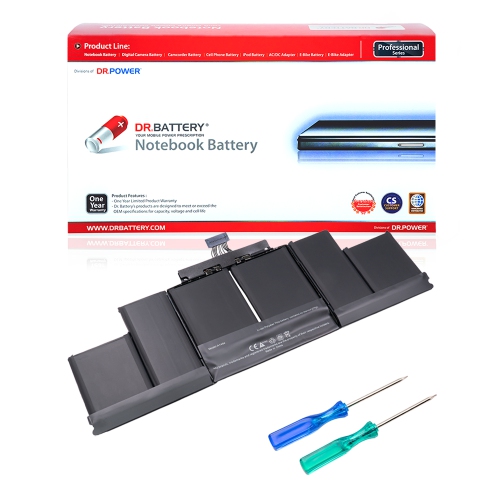 DR. BATTERY  A1494 A1398 Mc975 Mc976 Mc976Ch Battery Compatible for Pro Retina 15" [Mid & Late 2013 2014 Years] Me293 Me294 [11.26V]