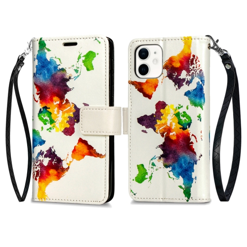 Juvenileway™ Design Folio Series Style Reassurance Flip Case pour Apple iPhone 12 mini – World