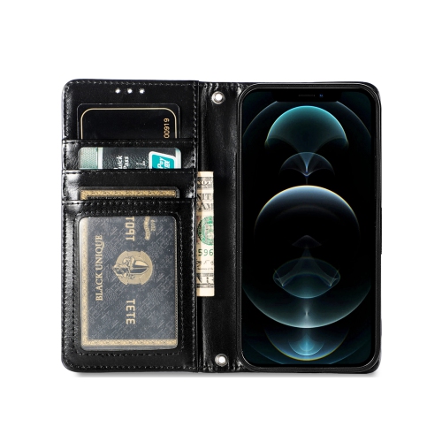 Juvenileway™ Design Folio Series Style Reassurance Flip Case pour Apple iPhone 12 mini – World