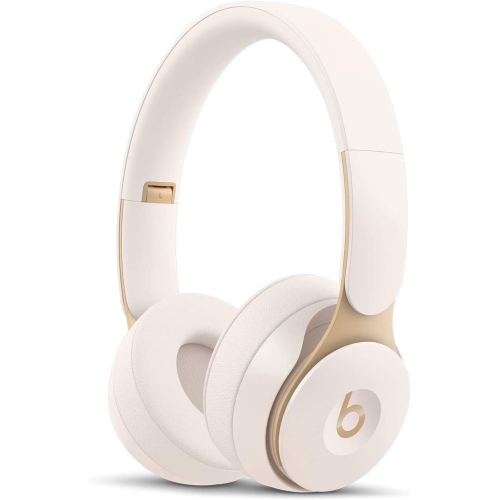Refurbished (Excellent) - Beats by Dr. Dre Solo Pro On-Ear Noise Cancelling  Bluetooth Headphones - Ivory
