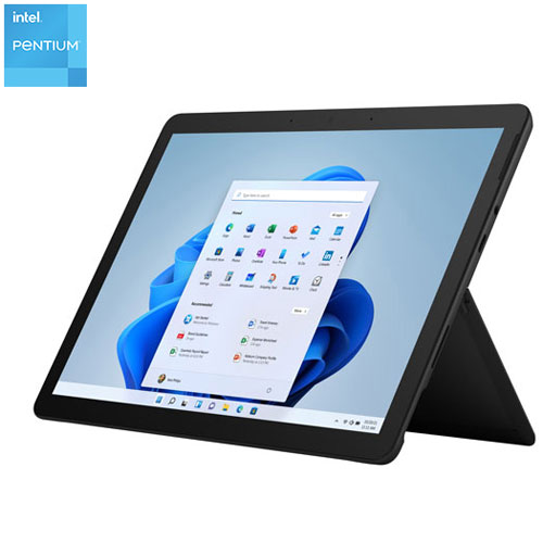 Microsoft Surface Go 3 10.5" 128GB Win 11 S Tablet w/ Intel Pentium Gold - Black - Exclusive Retailer