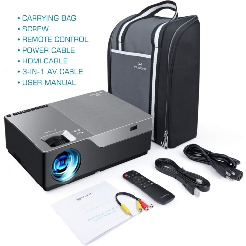 VANKYO Performance V600 Native 1080P LED Projector, 4000 Lux HDMI Projector with 300” Display - Compatible with TV Stick, HDMI, VGA, USB, Xbox,