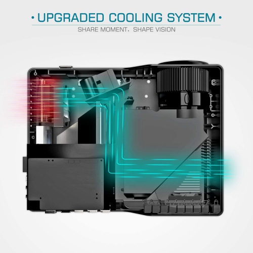 VANKYO Performance V600 Native 1080P LED Projector, 4000 Lux HDMI Projector with 300” Display - Compatible with TV Stick, HDMI, VGA, USB, Xbox,