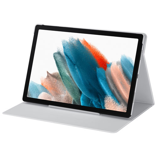 Samsung Book Cover Case for Galaxy Tab A8 - Silver