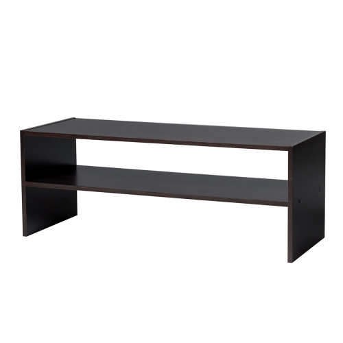 Topbuy 2-tier Stackable Shoe Rack 31" Width Organizer Shelf Set of 3 Tan