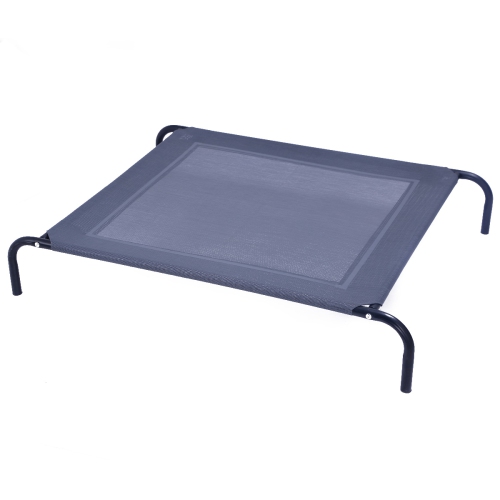 Topbuy Steel Frame Elevated Dog Cat Bed Large Pet Cot Indoor Outdoor