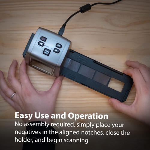 Magnasonic Long Tray Negative Film Holder for 35mm Compatible Film Scanners, Holds 6 Frames, Easy to Use - Set of 3