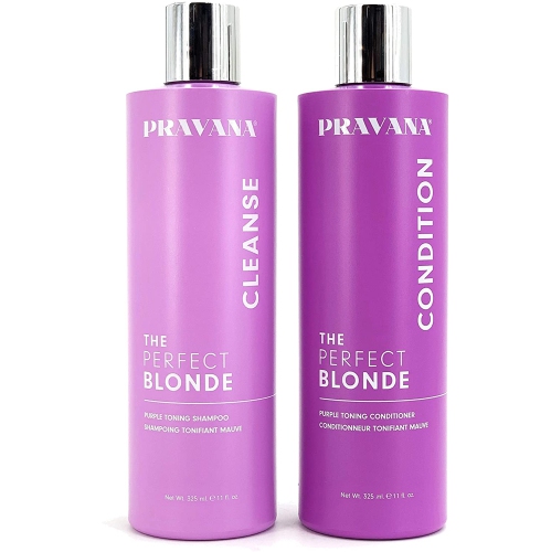 PRAVANA THE PERFECT BLONDE PURPLE TONING SHAMPOO & CONDITIONER SET