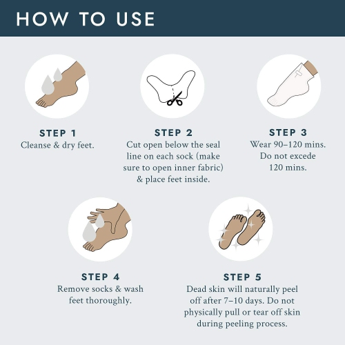 VOESH Exfoliating Peeling Socks - Foot Masks Socks - 1 count