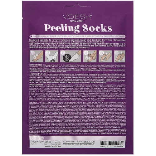 VOESH Exfoliating Peeling Socks - Foot Masks Socks - 1 count
