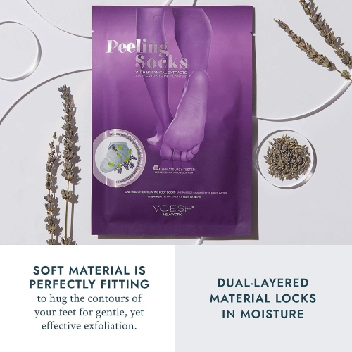 VOESH Exfoliating Peeling Socks - Foot Masks Socks - 1 count