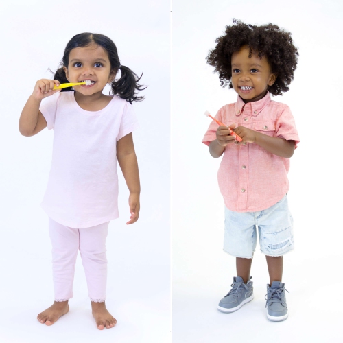 Brilliant Child Toothbrush by Baby Buddy, Ages 2-5 Years, Round Head, Bristles Clean All-Around Mouth