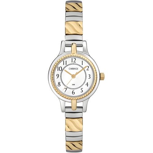 Timex CC3D82400GP - Analog Watch with Stretch Bracelet, Gold & Silver