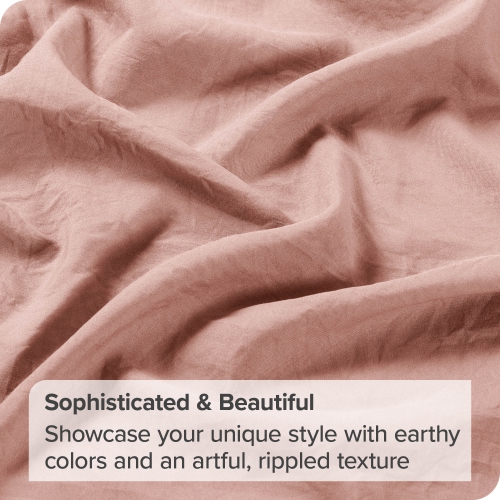 Bare Home Sandwashed Sheet Set - Premium 1800 Ultra-Soft Microfiber Bed Sheets - Double Brushed - Hypoallergenic - Stain Resistant