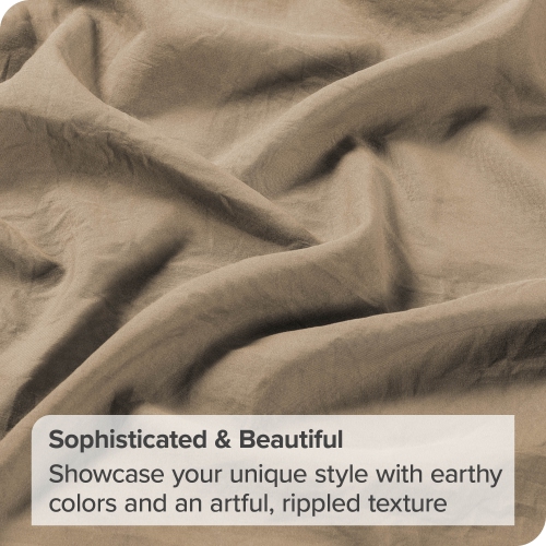 Bare Home Sandwashed Sheet Set - Premium 1800 Ultra-Soft Microfiber Bed Sheets - Double Brushed - Hypoallergenic - Stain Resistant