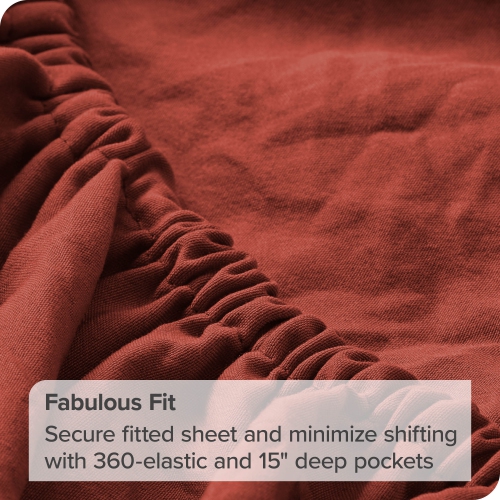 Bare Home Sandwashed Sheet Set - Premium 1800 Ultra-Soft Microfiber Bed Sheets - Double Brushed - Hypoallergenic - Stain Resistant