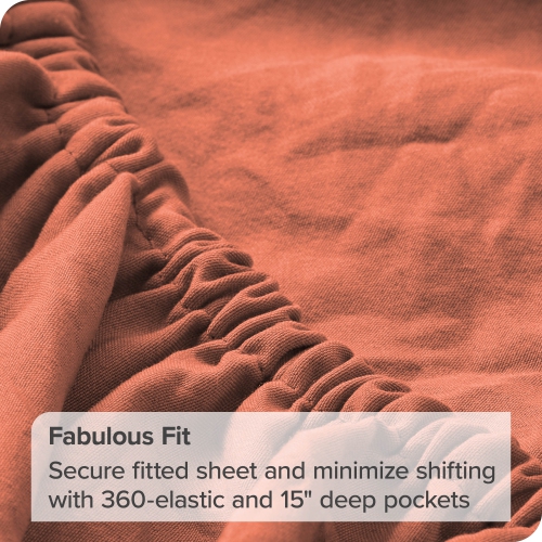 Bare Home Sandwashed Sheet Set - Premium 1800 Ultra-Soft Microfiber Bed Sheets - Double Brushed - Hypoallergenic - Stain Resistant