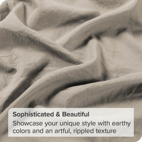 Bare Home Sandwashed Sheet Set - Premium 1800 Ultra-Soft Microfiber Bed Sheets - Double Brushed - Hypoallergenic - Stain Resistant