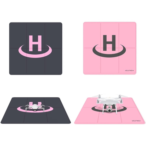 VCUTECH Drone Landing Pad 25 inch(65cm) for DJI Mavic 3 | Mavic Air 2/2S | Mavic Mini 2/1/SE | Mavic 2 Pro/Zoom | DJI FPV | DJI Phantom | Drone Accessories(Pink)