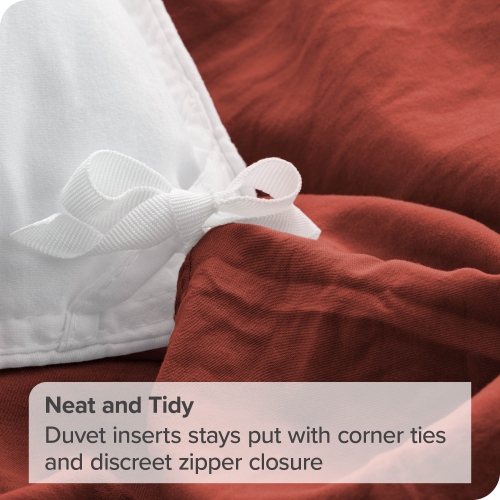 Bare Home Washed Duvet Cover and Sham Set - Premium 1800 Ultra-Soft Brushed Microfiber - Hypoallergenic, Stain Resistant - Twin/Twin XL, Rosewood