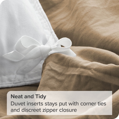 Bare Home Washed Duvet Cover and Sham Set - Premium 1800 Ultra-Soft Brushed Microfiber - Hypoallergenic, Stain Resistant - Twin/Twin XL, Pebble