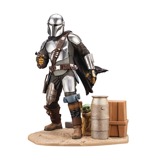 Star Wars The Mandalorian 10 Inch Statue Figure ArtFX - The Mandalorian and The Child