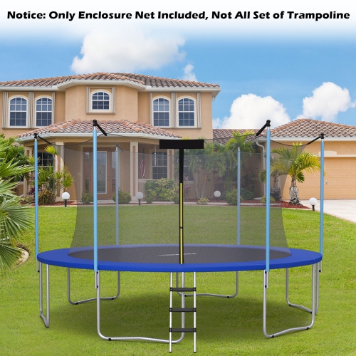 Gymax 8FT Trampoline Replacement Safety Enclosure Net Weather-Resistant