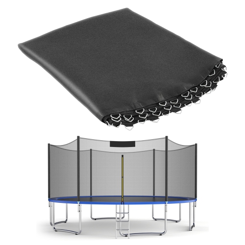 Image 1 de 10.. Gymax Replacement Trampoline Mat Jumping Mat Fits 14ft Frame w/ V-Hooks