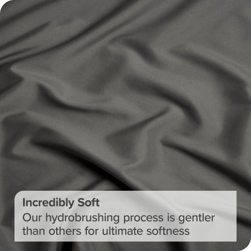 Bare Home Fitted Bottom Sheet - Premium 1800 Ultra-Soft Wrinkle Resistant Microfiber - Hypoallergenic - Extra Deep Pocket - Twin, Grey