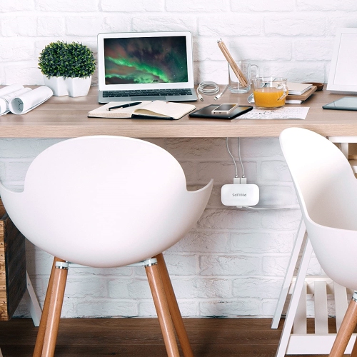 Philips - Charging Station with 4 USB Ports 4.8A, White