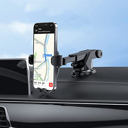 Car Phone Holder, BOROFONE 360° Rotate Long Arm Strong Sticky Cell Phone Holder Car Dashboard & Windshield, Car Phone Mount