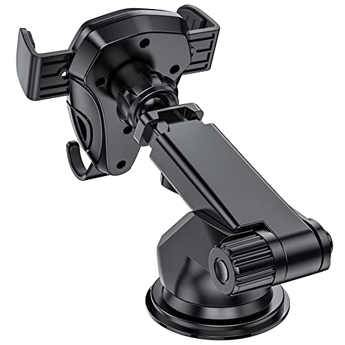 Car Phone Holder, BOROFONE 360° Rotate Long Arm Strong Sticky Cell Phone Holder Car Dashboard & Windshield, Car Phone Mount