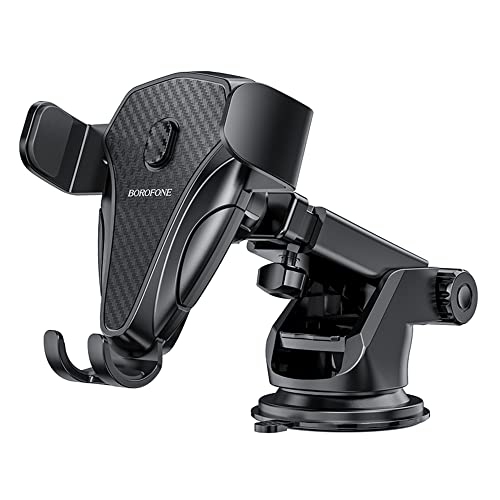 Car Phone Holder, BOROFONE 360° Rotate Long Arm Strong Sticky Cell Phone Holder Car Dashboard & Windshield, Car Phone Mount