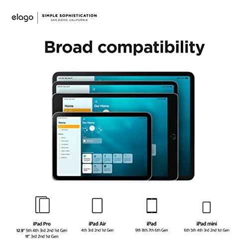 elago Home Hub Mount [White] - [iPad Wall Mount][Homekit Mount][Easy Installation][Scratch-Free][Cable Management Included] -